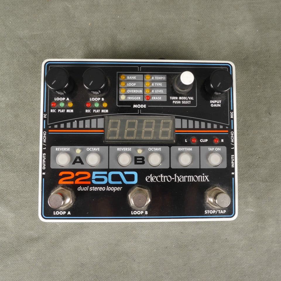 dual looper pedal Electro Harmonix 22500 Dual Stereo Looper Pedal