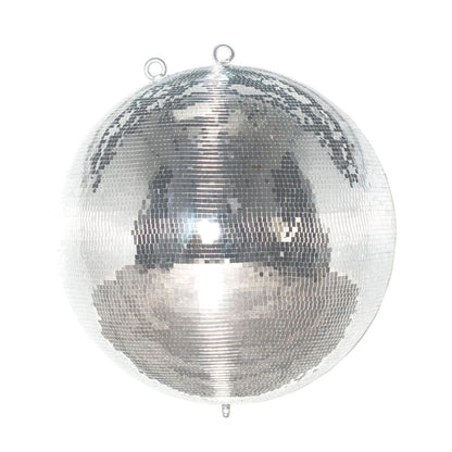 Front view of Eliminator Lighting 30" Disco Mirror Ball on white background