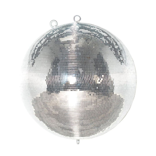 Front view of Eliminator Lighting 30" Disco Mirror Ball on white background