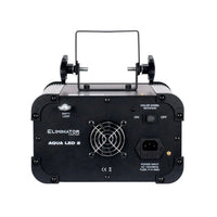Rear ports view of Eliminator Lighting Aqua LED 2 on white background
