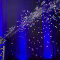 Eliminator Lighting Bubbletron EXL Bubble Machine blowing bubbles on stage
