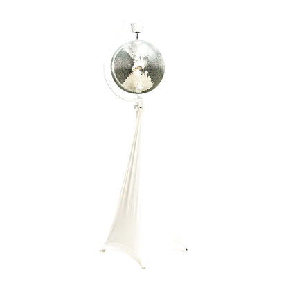 Front view of Eliminator Lighting Decor MBSK Mirror Ball Stand with Motor on white background