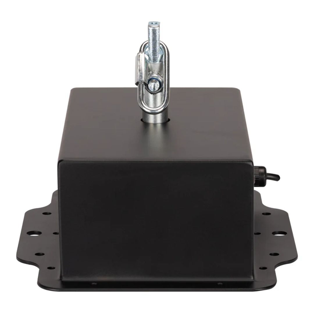 Side view of Eliminator Lighting HD-MB40 Heavy-Duty Mirror Ball Motor on white background