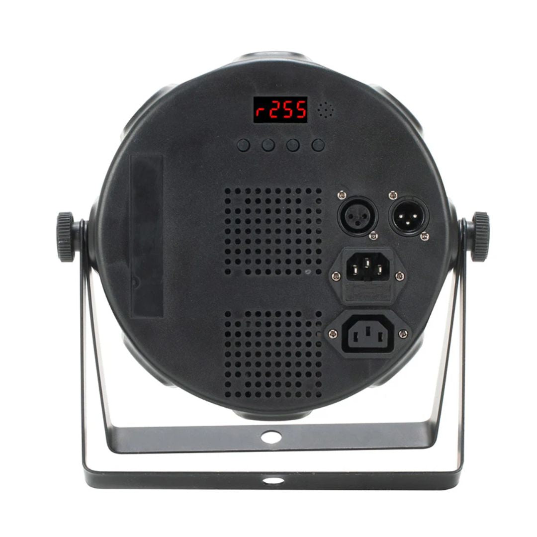 Rear view of Eliminator Lighting LP 12 HEX LED Par Wash on white background