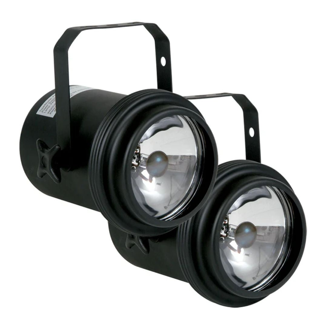 Front view of Eliminator Lighting M502EL 12" Mirror Ball Kit Lights on white background