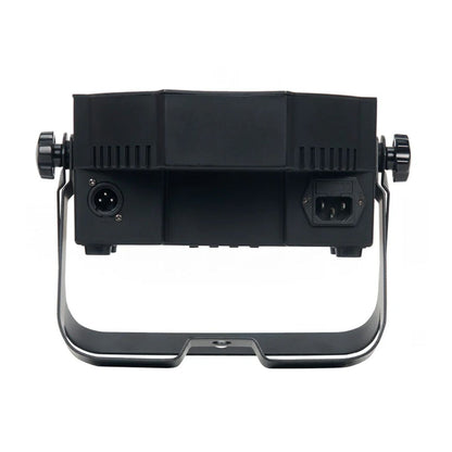 Bottom ports view of Eliminator Lighting Mega Go Par 64E on white background