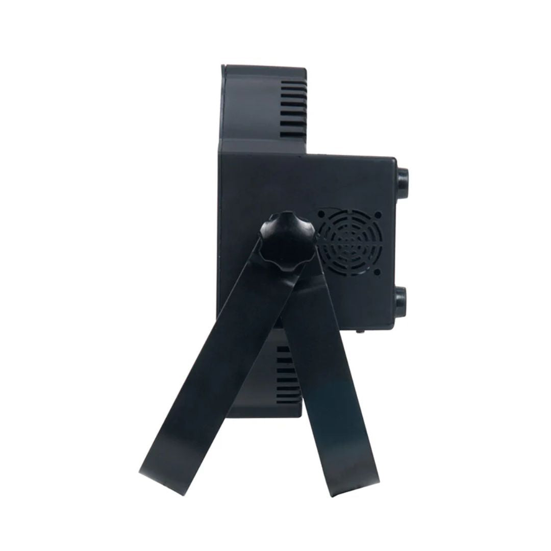 Side view of Eliminator Lighting Mega Go Par 64E on white background