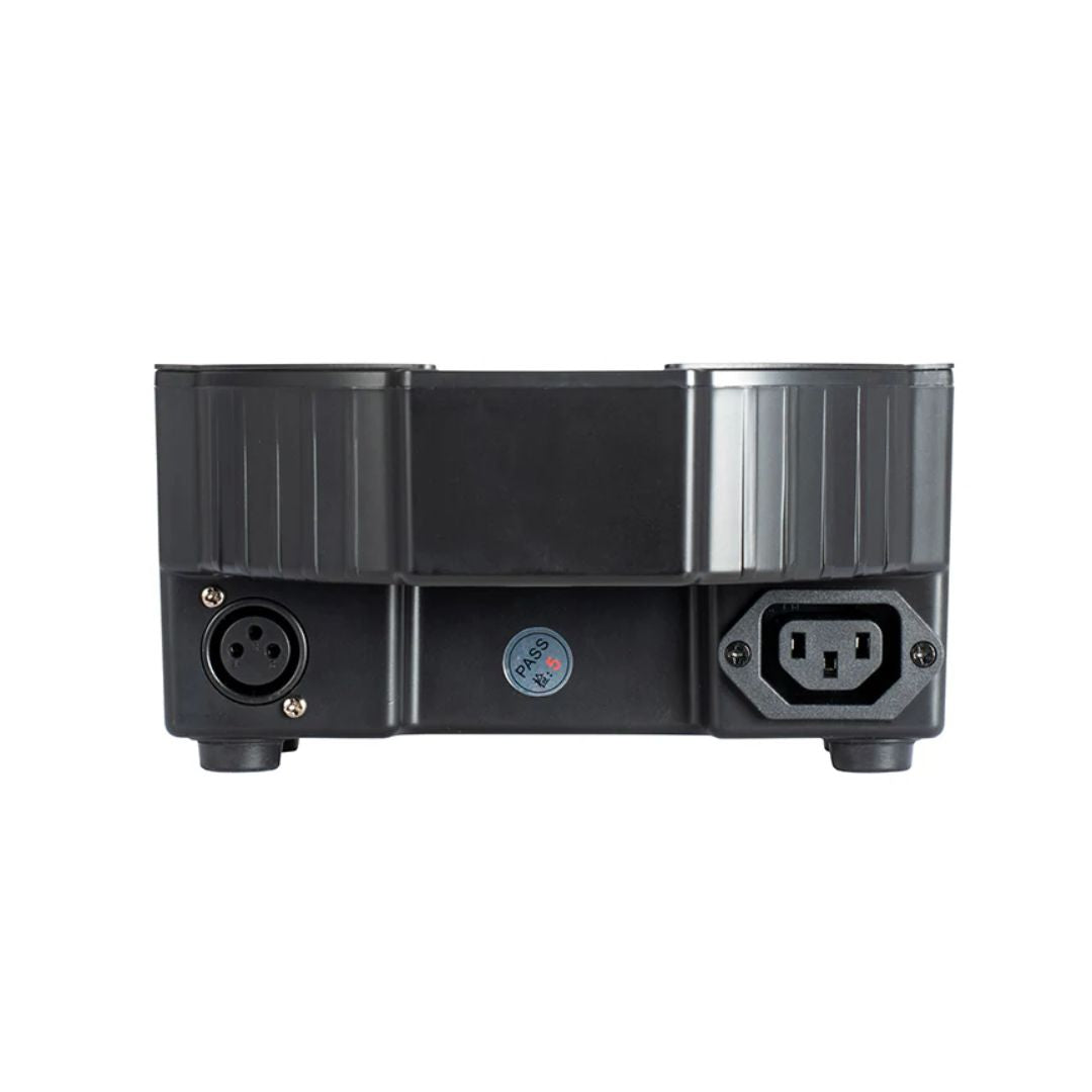 Top ports view of Eliminator Lighting Mega Hex L Par on white background