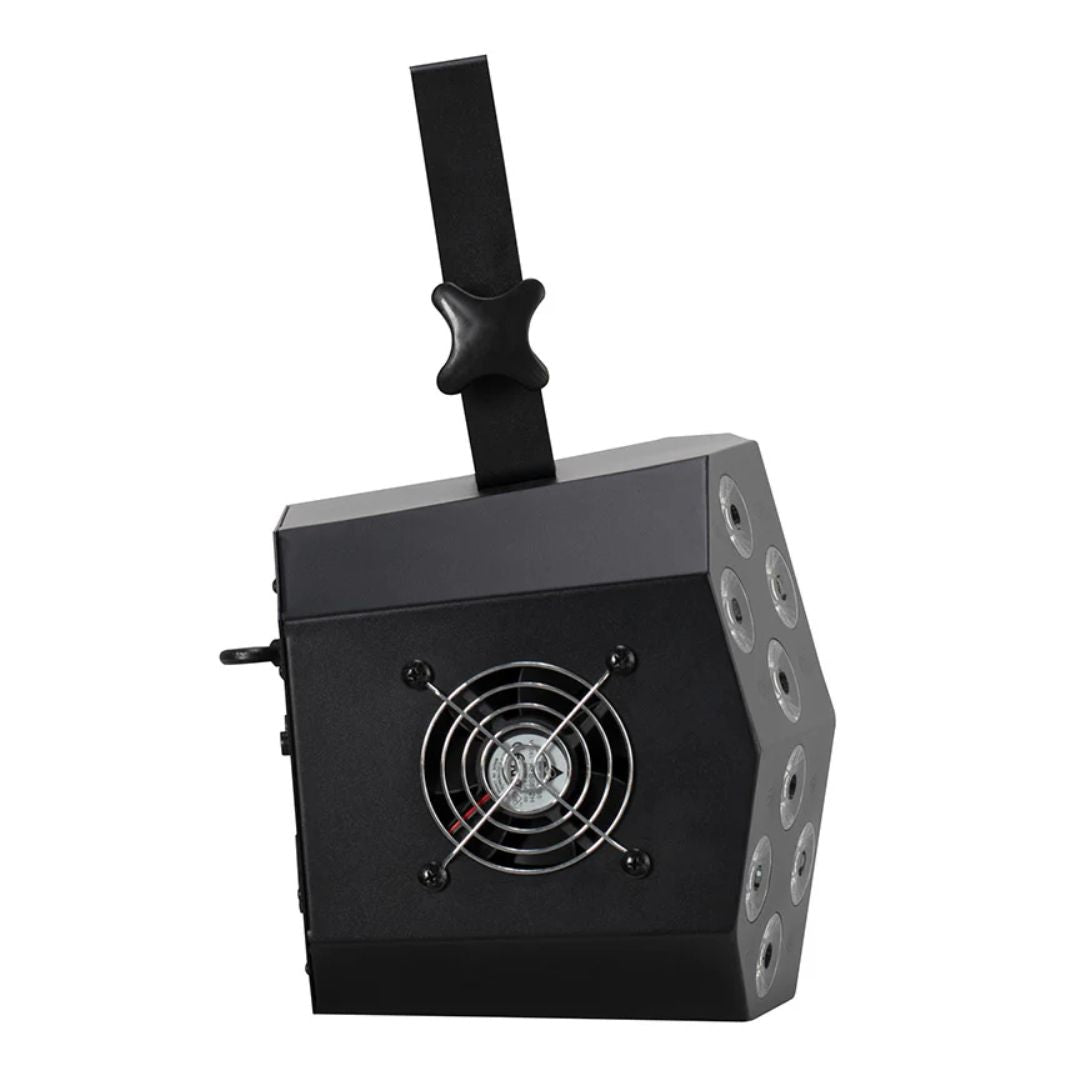 Side view of Eliminator Lighting Mega Wash 24 on white background