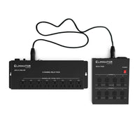 Front view of inclusions of Eliminator Lighting SC8 II Pad System on white background