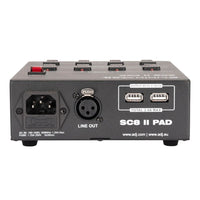 Rear ports view of Eliminator Lighting SC8 II Pad on white background