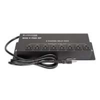 Front view of Eliminator Lighting SC8 II Pad Relay Pack on white background