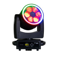 Front view of Eliminator Lighting Stryker Max RGBW LED Moving Head on white background