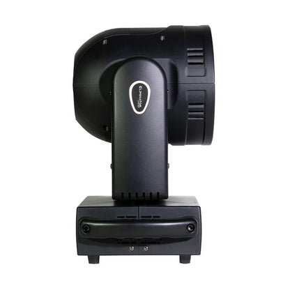 Side view of Eliminator Lighting Stryker Max RGBW LED Moving Head on white background