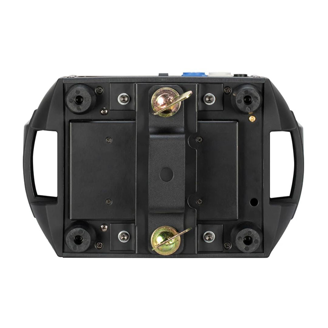 Bottom view of Eliminator Lighting Stryker Wash Moving Head on white background