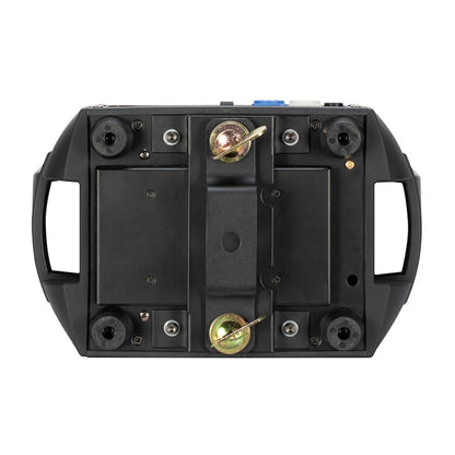 Bottom view of Eliminator Lighting Stryker Wash Moving Head on white background