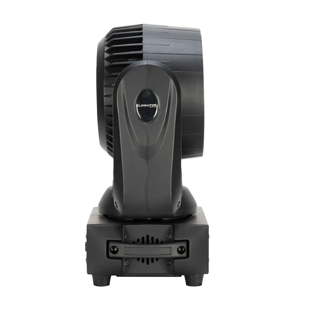 Side view of Eliminator Lighting Stryker Wash Moving Head on white background