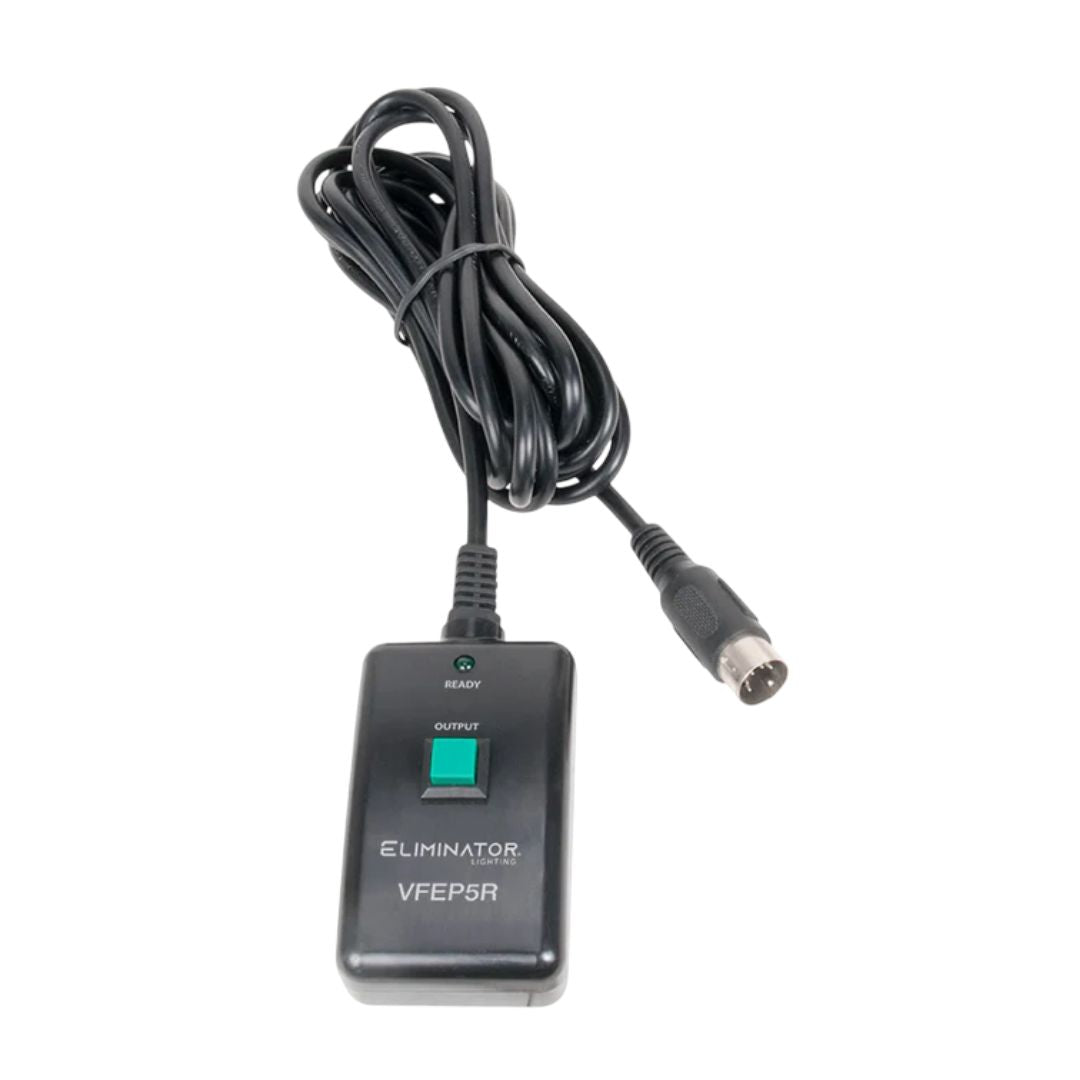 Eliminator Lighting VF1300 EP Wireless Fog Machine VFEP5R Wireless Remote on white background