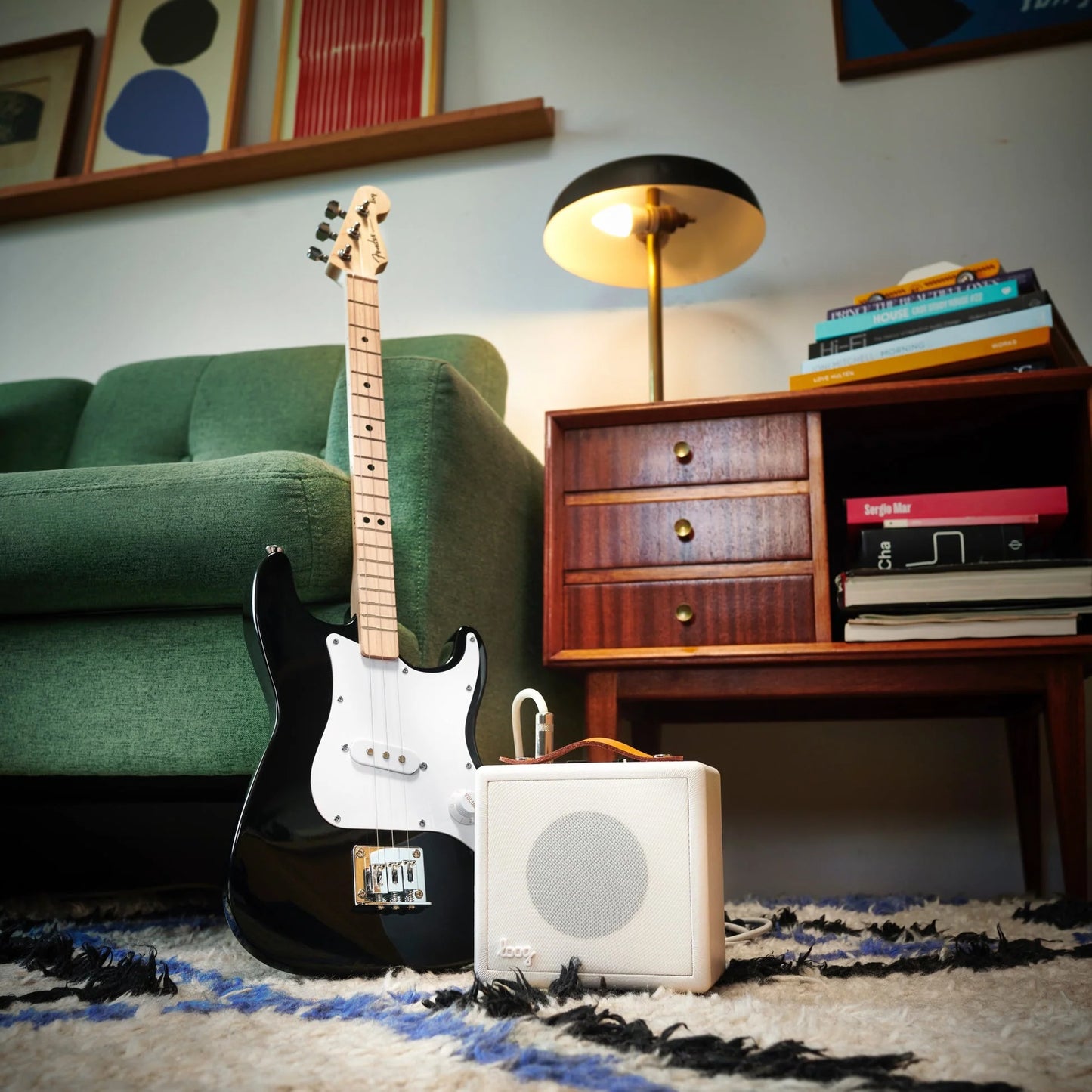 Fender X Loog 3-String Stratocaster Electric Guitar