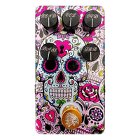 Top view of Flattley Bass Chief Bass Overdrive Pedal on white background