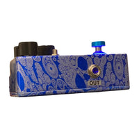 Side view of Flattley Bass Filtron Bass Envelope Filter Pedal on white background