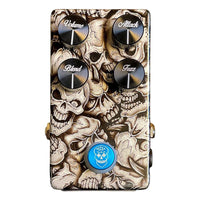 Top view of Flattley Bass Poison Ivy Bass Fuzz Pedal on white background