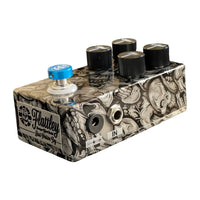 Right side view of Flattley Bass Poison Ivy Bass Fuzz Pedal on white background