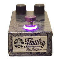 Front view of Flattley Bass Star Fazer Bass Phaser Pedal on white background