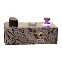 Side view of Flattley Bass Star Fazer Bass Phaser Pedal on white background