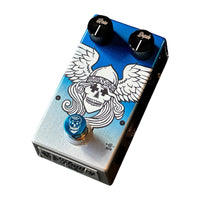 Angled top view of Flattley Bass Valkyrie Bass Vintage Chorus Pedal on white background