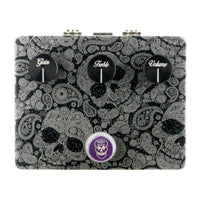 Top view of Flattley Centurion Transparent Overdrive Pedal on white background