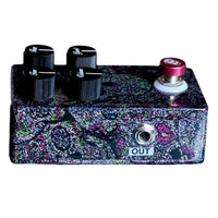 Left side view of Flattley DG Fuzz Pedal on white background