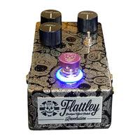 Front view of Flattley Revolution Dynamic Overdrive Pedal on white background