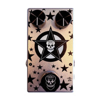 Top view of Flattley Star Fazer Phaser Pedal on white background