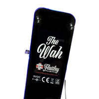 Bottom logo view of Flattley Sugar Skulls The Flattley Bass Wah Pedal on white background