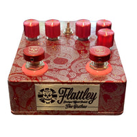 Angled front view of Flattley The Outlaw Pedal on white background
