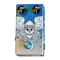 Top view of Flattley Valkyrie Vintage Chorus Pedal on white background