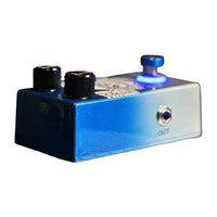 Angled side view of Flattley Valkyrie Vintage Chorus Pedal on white background