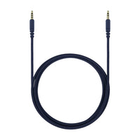 Coiled view of Fostex ET-RP3.5UB 3.5mm 3-Pole Unbalanced Cable on white background