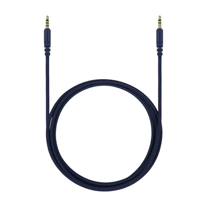 Coiled view of Fostex ET-RP3.5UB 3.5mm 3-Pole Unbalanced Cable on white background