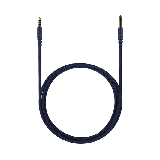 Coiled view of Fostex ET-RP4.4BL 4.4mm 5-Pole Balanced Cable on white background