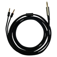Coiled Fostex ET-TH4.4BL2Y 4.4mm 5-Pole Balanced Cable on white background
