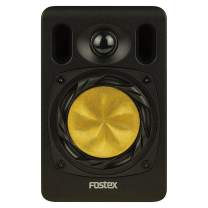 Front view of Fostex NF04R 4" Active Speaker Single on white background