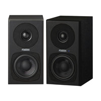 Front view of Fostex PM0.3H-B 3" 2-Way 30W Active Speaker on white background