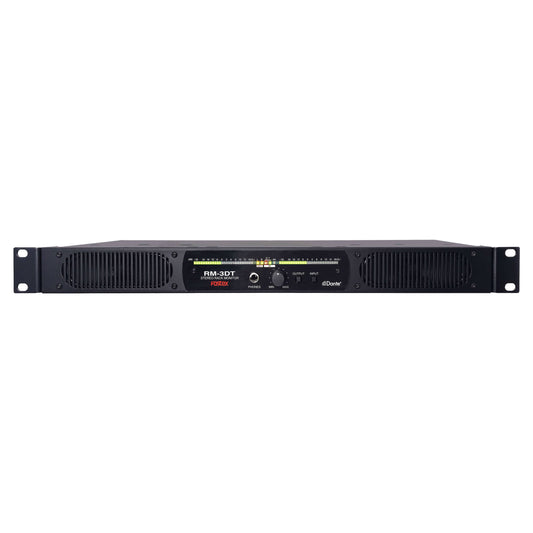 Front view of Fostex RM-3DT Stereo Rack Monitor on white background