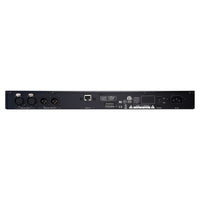 Rear ports view of Fostex RM-3DT Stereo Rack Monitor on white background