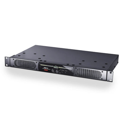 Angled view of Fostex RM-3 Stereo Rack Monitor on white background