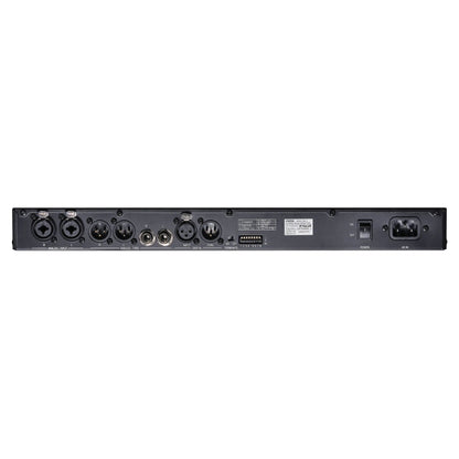 Rear ports view of Fostex RM-3 Stereo Rack Monitor on white background