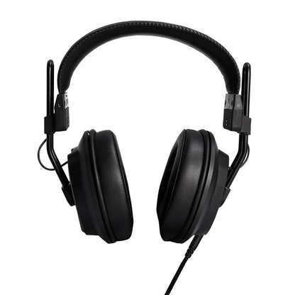 Front view of Fostex T50RPmk4 RP Stereo Headphones on white background
