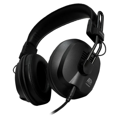 Angled view of Fostex T50RPmk4g RP Stereo Headphones on white background